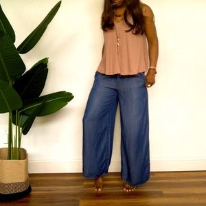 Wide leg culotte
